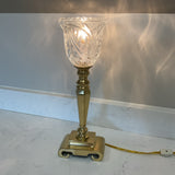Brass and Glass Table Lamp