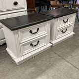 Pair of Painted Bassett Nightstands