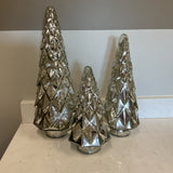 Set of 3 Mercury Glass Trees