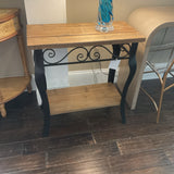 Metal & Wood Console Table
