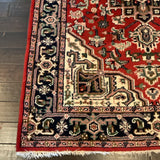 Heriz Rug 100% Wool Made in India 5'3" x 8'2"