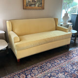 Yellow Velvet Sofa (AS IS)