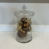 Canister with Gilded Acorns