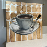 Cafe Au Lait Coffee Canvas