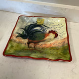 Certified International Rooster Plate