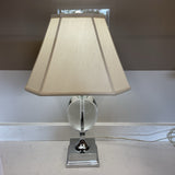 Modernist Glass End Table Lamp