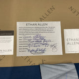 Ethan Allen Blue Sofa