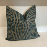 Tan & Blue Pillow