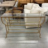 Gold Glass Console