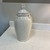 Distressed Jar W/ Lid