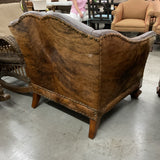 Pair of Leather & Hide Chairs