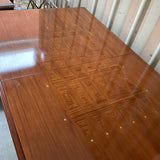 Art Deco Dining Table w/Inlay & 2 Leaves