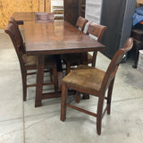 Legacy Classic Dining Table with 6 Chairs (Counter Height) As Is