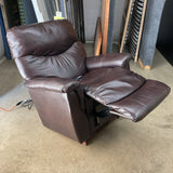 LaZBoy James Leather Power Recliner with Massage and Heat
