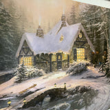 Thomas Kincade Winter Light Cottage Print