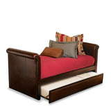 Horchow Leather Twin Trundle Bed (NEW IN BOX)