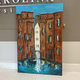 Canal Acrylic Painting on Canvas