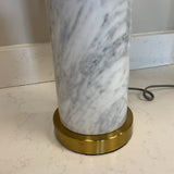 Pair of West Elm Marble Lamps