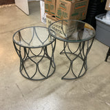 Nesting Glass End Tables