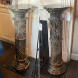 Pair of Marble Stacking Plant Stands