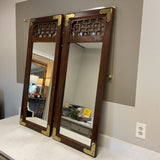 Pair of Wood Mirrors