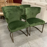 Set of 4 Green Sunpan Modern Chairs