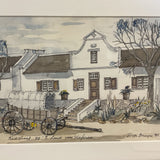 South African Kerkstraat 26't Land Van Waferen Watercolor