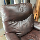 LaZBoy James Leather Power Recliner with Massage and Heat