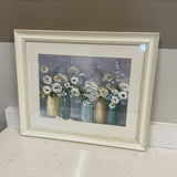 White Floral in Vases Art