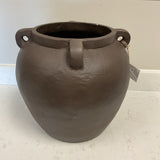 Textured Ecomix Brown Vase with Handles (R)