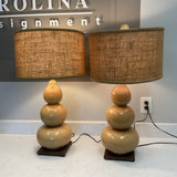 Pair of Gourd Lamps