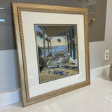 Framed  Newport Harbour Art by John Phillip Hagen FIRM
