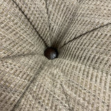 Hancock and Moore Gray Tufted Ottoman As Is