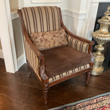 Striped Accent Chair