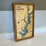 Nautical Wooden Lake Keowee Framed Art