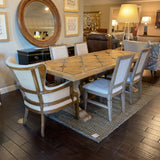 Inlay Table with 2 Arm Chairs and 4 Side Chairs
