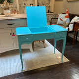 Blue  Painted Vanity  (As Is)