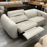 Bernhardt Montreaux Cream Leather Sofa