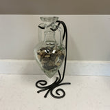 Glass Urn on Stand