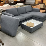 Ikea Finnala Sofa with Storage Chaise and Storage Ottoman