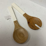 Pair of Mango Wood Salad Tongs