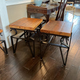 Pair of Barnwood End Tables