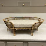 Rattan Dog Bed with Cushion