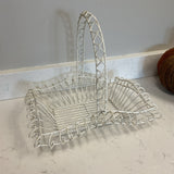 White Metal Basket