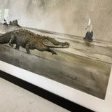 Saltwater Crocodile Print by Juan Bosco