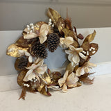 Gold Magnoila Fall Wreath