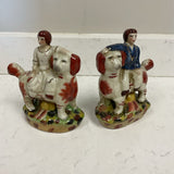 Set of 2 Staffordshire Dogs (as is)