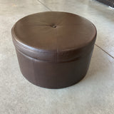 Round Storage Ottoman