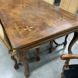 Antique French Table with 8 Chairs