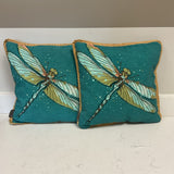 Pair of Dragonfly Outdoor Pillows